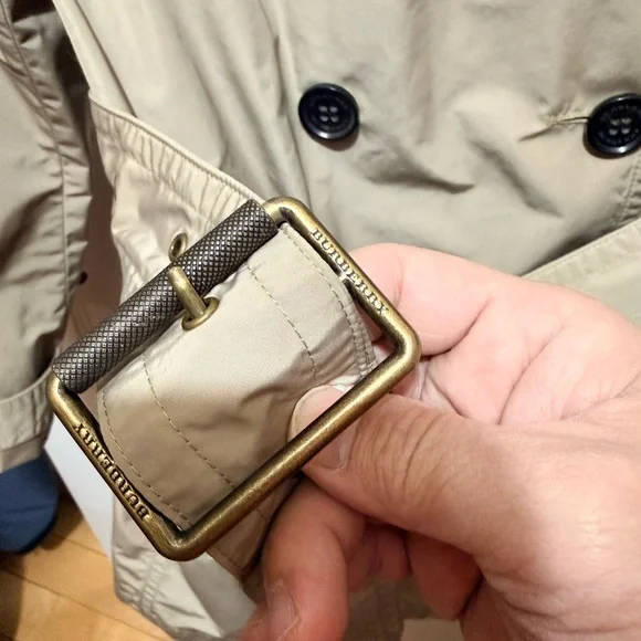 Burberry Tan Double-Breasted Trench Coat - Picture 6 of 7